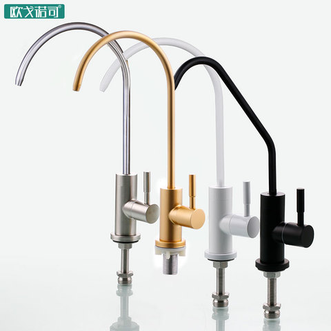 Golden luxury kitchen faucet black pure water drinking tap filter white color kitchen faucets ► Photo 1/6