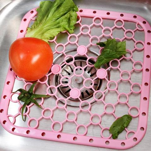 Placemat Heat Insulation Pad Vegetable Fruits For Dish Sink Square Anti Slip Kitchen Accessories Cooking Tools Silicone Mat ► Photo 1/6