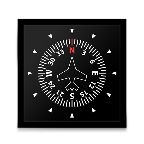 Aircraft Instrument Flight Control Panel Clever Table Clock Aviation Compass Direction Modern Airplane Design Art Wall Clock ► Photo 1/6