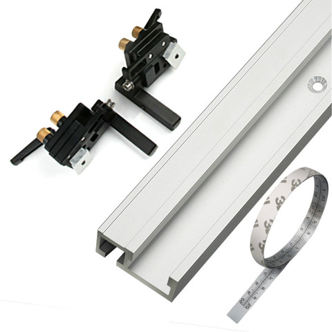 Aluminium Alloy T-tracks Slot Miter Track and Miter Slide Track Stopper Table Saw Miter Gauge Chute Woodworking Tools DIY ► Photo 1/6