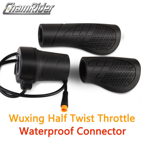 High quality Half Twist Throttle for 24V / 36V 48V / 60V / 72V E-bike Wuxing Brand 192X with Waterproof connecotr ► Photo 1/6