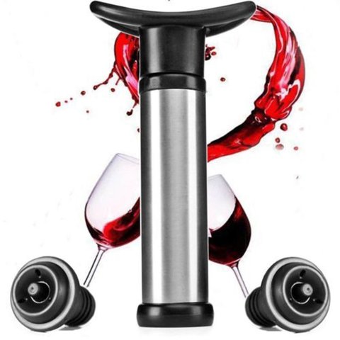 Wine Stopper Silicone Plug With Pump Wine Bottle Stopper Sealer Vacuum Saver Preserver Reusable Bottle Cap Bar Accessories ► Photo 1/6