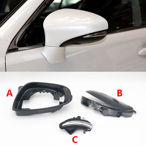 Car Outside Rearview Mirror Frame Light Wing Door Side Mirror Lower Cover for Lexus ES200 ES250 ES300H ES350 CT200H IS350 IS250 ► Photo 1/6