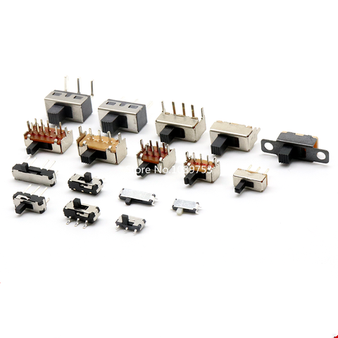 10PCS Slide Switch Micro-power Toggle Switch Single and Double-row Direct-inserted Horizontal Sliding Second Gear Third Gear ► Photo 1/6