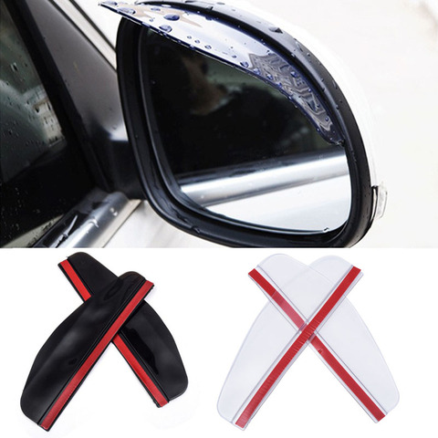 2 Pieces Car side Mirror waterproof Sun Visor Rain Eyebrow Auto Car Rear View Side Rain Shield Flexible Protector For Car ► Photo 1/6