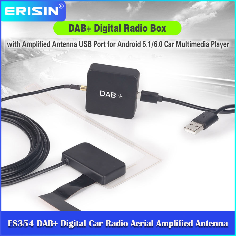 Car DAB Box Receiver EU Digital Radio Tuner for Android GPS Stereo Head Unit 