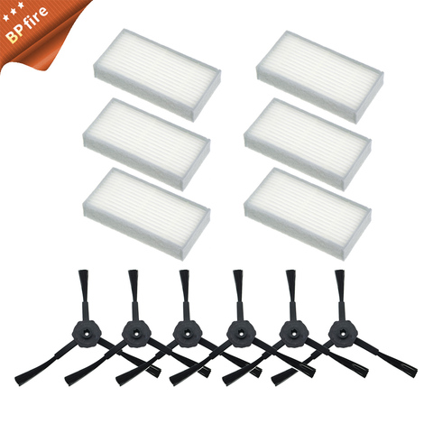 6x side brush 6x HEPA Filter kit for CHUWI ilife v5s v5 x5 ilife V3s v3s pro v3l v5s pro v50 robot vacuum cleaner BPfire ► Photo 1/6