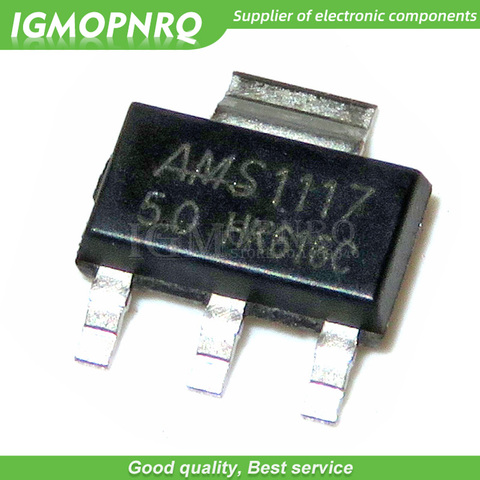 50pcs AMS1117-5.0 AMS1117 5.0V 1A SOT-223 Voltage Regulato new original ► Photo 1/1