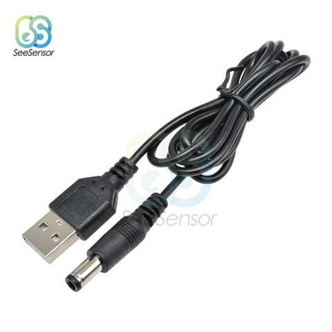 80cm USB Port to 5.5*2.1mm 5V DC Barrel Jack Power Cable Connector USB Converter Adapter Extension Cable ► Photo 1/6