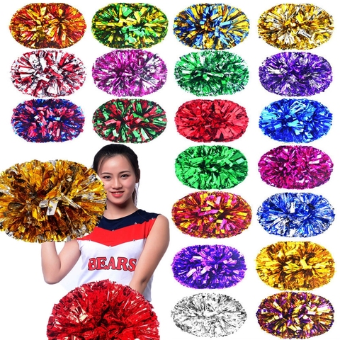28cm Game Pom Poms Cheerleading Cheering Ball Flower Sports Match Vocal Dance Party Concert Decorator Come On Props Club Supply ► Photo 1/6