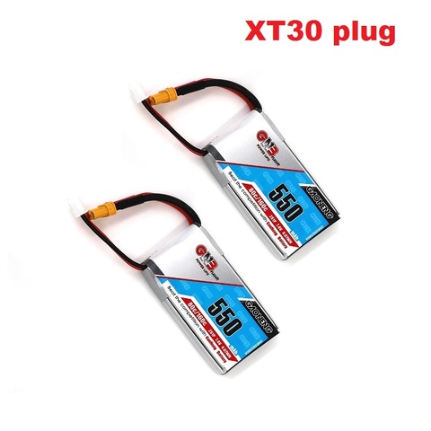 YUKALA 1-2PCS 550mAh 2S 7.4V 80C/160C Lipo battery JST XT30 Plug for Micro aircraft Quadcopter FPV Racing Drone 7.4V 550 MAH ► Photo 1/3