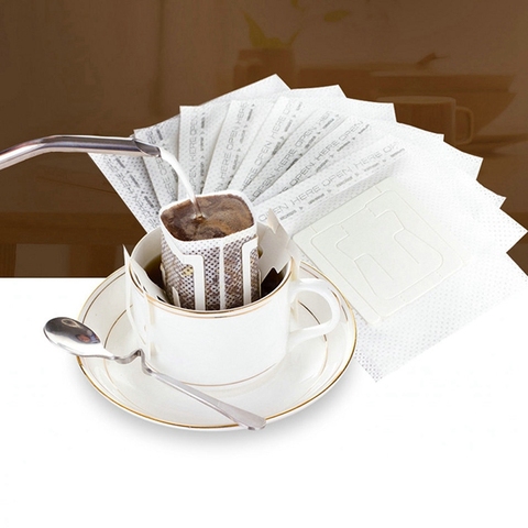 Top-200 Pcs Portable Drip Coffee Powder Paper Filters Hanging Ear Drip Bag Filter ► Photo 1/6