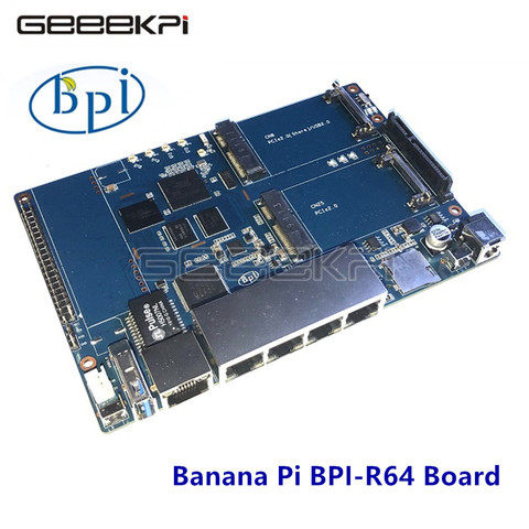 Original BPI-R64 Banana Pi MT 7622 Opensource Router Development Board MT7622 4 Gigabit LAN Ports 1 Gigabit WAN 64 Bit Chip ► Photo 1/1