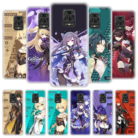 Genshin Impact Game Silicone Phone Case For Xiaomi Redmi Note 9S 8 8T 9 Pro 7 9A 9C 8A 7A 6 6A Soft TPU Back Cover Coque Fundas ► Photo 1/6