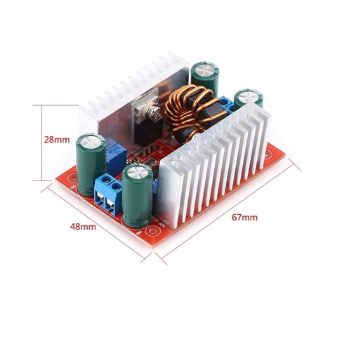 DC 400W 15A Step-up Boost Converter Constant Current Power Supply LED Driver 8.5-50V to 10-60V Voltage Charger Step Up Module ► Photo 1/4