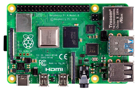 Single Board Computer,Raspberry Pi 4 Model B,BCM2711 SoC,2GB/4GB/8GB DDR4 RAM,USB 3.0, PoE Enabled Pi 4B 2G/Pi 4B 4G/Pi 4B 8G ► Photo 1/6