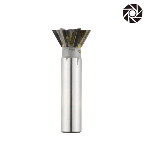 Insert straight shank dovetail groove milling cutter YG8 bit 16-60mmx45 degree / 60 degree welded tungsten steel dovetail cutter ► Photo 1/6