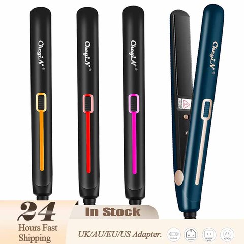 2 in 1 Professional 2 in 1 Hair Straightener Mini Hair Curler Thermostatic Fast Heat Flat Iron Curling Iron Travel Waver Plate ► Photo 1/6