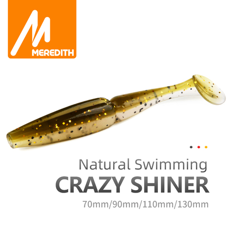 Meredith Crazy Shiner Fishing Lure 70mm 90mm 110mm 130mm Soft Baits Fishing Wobbler Bass Bait Artificial Fishing soft Lure Tacke ► Photo 1/6