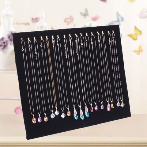 Black Velvet 17 Hook Necklace Jewelry Tray Display Organizer (17 Hook Necklace) ► Photo 1/6