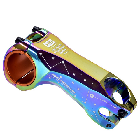 Rainbow MTB Bike Handlebar Rise Stem -17 Degree 31.8/35mm* 90mm XC AM DH FR Bicycle Stem Mountain Road Bike Colorful Stem ► Photo 1/6