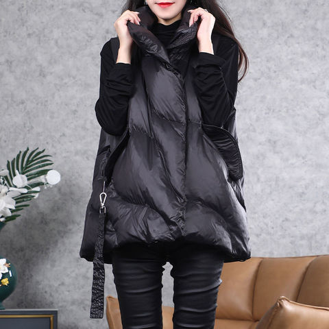 Large size cotton-padded vest women 2022 autumn and winter new loose light vest waistcoat waistcoat ► Photo 1/6