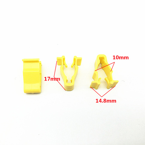 50Pcs 90601-SMG-003 Car Wheel Arch Snap Clip Trim Fixed Clip Auto Fastener For Honda Civic CRV HRV Yellow Dashboard Rivets ► Photo 1/4