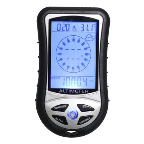 8 In 1 Multifunction Digital Altimeter LCD Compass Barometers Weather Forecast Thermometer Calendar Electronic Altimeters ► Photo 1/6