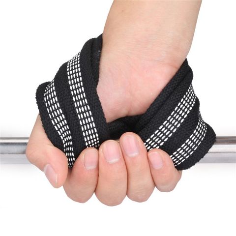 1pair Figure 8 Weight Lifting Straps DeadLift Wrist Strap for Pull-ups Horizontal Bar Powerlifting Gym Fitness Bodybuilding Equi ► Photo 1/6