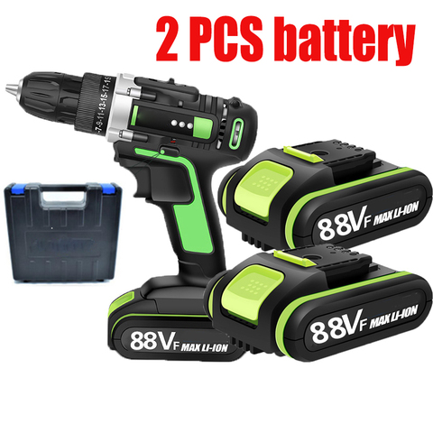 88VF  Electric Screwdriver Cordless Drill 2-Speed Lithium-ion Battery Rechargeable Power Mini Cordless Electric Drills ► Photo 1/6