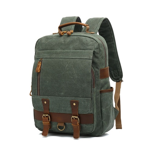 Vintage Canvas Backpacks for Men Laptop backpack Daypacks Waterproof Canvas Rucksacks Large Waxed Mountaineering Travel Pack ► Photo 1/6