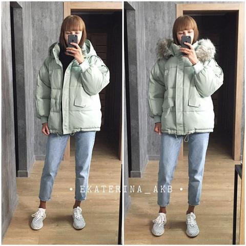 2022 new ladies' down cotton jacket women's short winter loose bread coat jacket student Korean version ► Photo 1/6