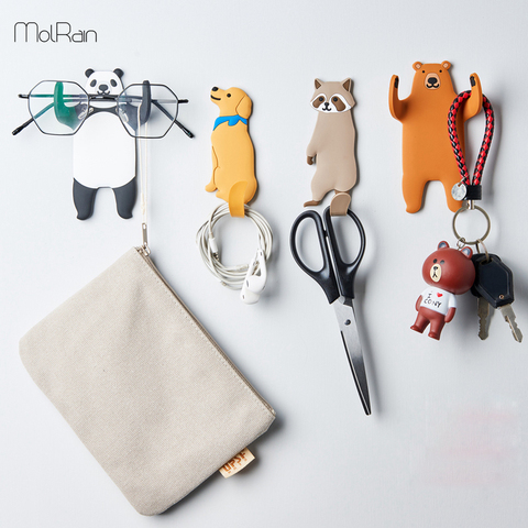 Multi-Purpose Hooks animal Fridge Hook Key Wall Crochet Holder Removable Kitchen Hooks Home Decor can Washed holder wall hook ► Photo 1/6