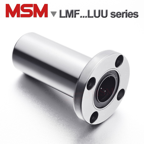 2pcs MSM Long Type Round Flange Linear Bearings LHFRW/LMF6LUU LMF8LUU LMF10LUU LMF12LUU LMF16LUU LMF20LUU LMF25LUU LMF30LUU(mm) ► Photo 1/1