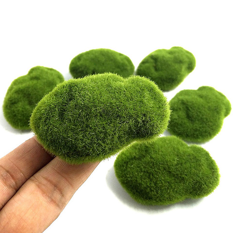 4 Size Artificial Foam Green Moss Plants Decorations Fake Lawn Micro Landscape DIY Home Garden Lawn Floor Stone Moss Decor ► Photo 1/5