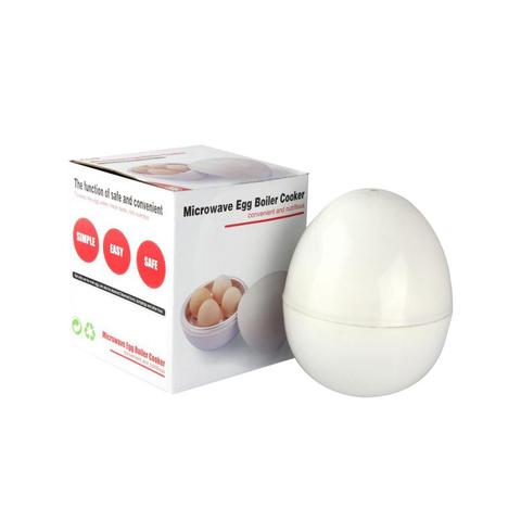 Egg-shaped Egg Steamer Kitchen Gadgets 4 Eggs Cooker Boiler For Microwave ► Photo 1/6