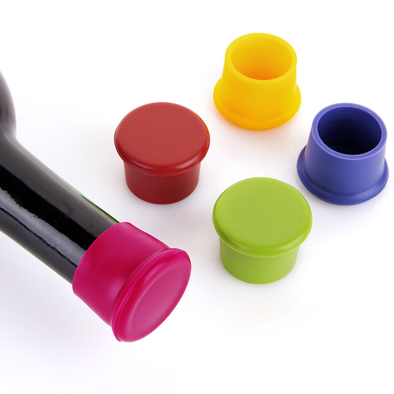 5PCS Bird Silicone Bottle Cap Wine Bottle Stopper Red Bottle with