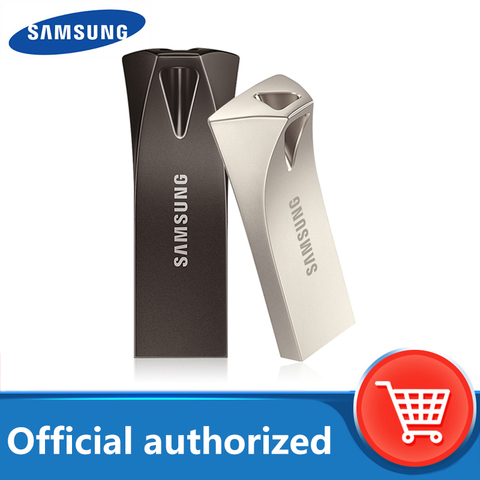 SAMSUNG USB Flash Drive Disk BAR PLUS 32GB 64GB 128GB 256GB USB3.1 pen drive up to 300MB/S  pendrive memory USB flash disk ► Photo 1/6