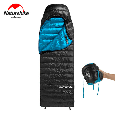 Naturehike CW400 Winter Warm Sleeping Bags Envelope Type White Goose Down sleeping bag ► Photo 1/6