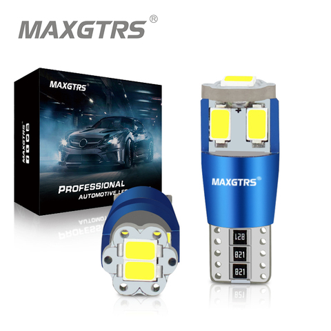 MAXGTRS 194 168 T10 LED W5W Canbus License Plate Bulb 5730 Car Sidemarker Parking Width Interior Dome Light Reading Lamp ► Photo 1/6