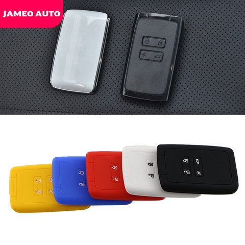 Silicone Key Fob Cover Case Holder for Renault Talisman Captur Espace Clio Megane Koleos Scenic 4 2016-2022 Card Remote Keyless ► Photo 1/6