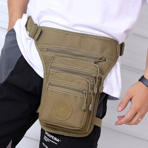 Military Male Hip Thigh Fanny Pack Camouflage Motorcycle Riding Casual Multi-Pockets Shoulder Bags Men Nylon Bum Waist Leg Bag ► Photo 1/6