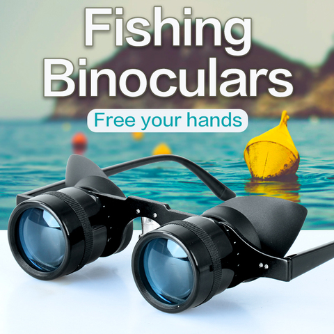 Fishing Binoculars Portable Telescope Zoom Magnifier Night Vision Binocular for Hunting Outdoor Tool ► Photo 1/6