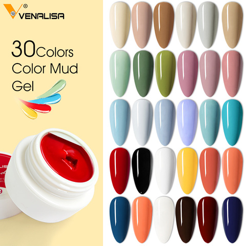 30 Color Venalisa Mud Painting Gel Set For Nail Art Design 5ml UV LED Soak Off UV Gel Color Gel Nail Polish Varnish Long Lasting ► Photo 1/6
