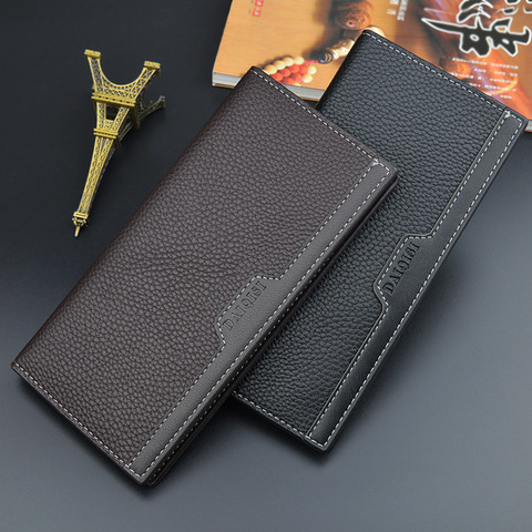 New Men Wallets Male PU Leather Purses Long Multifunctional Money Bag for Man Coin Card Holders Casual Multi-card Position Purse ► Photo 1/6