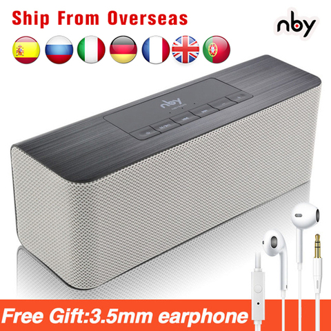 nby 5540 Portable Bluetooth Speaker FM Radio Wireless Sub woofer Loudspeaker 3D Stereo Boombox Dual Speakers Computer Bass TWS ► Photo 1/6