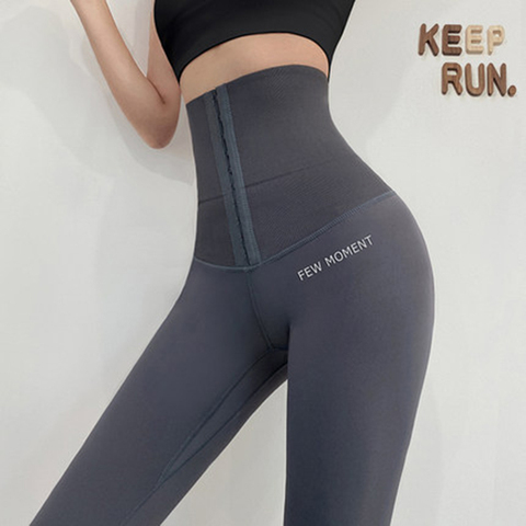 2022 Fitness Pants Women's Corset Hip Lift Postpartum Shaping Yoga High Waist Tights Push Up Running Women Gym Fitness Leggings ► Photo 1/6