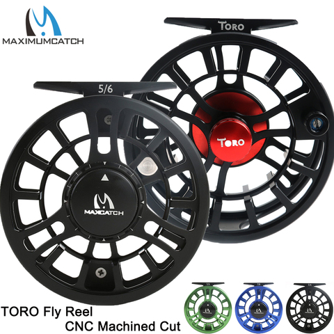 Maximumcatch Fly Reel Machined Aluminium Micro Adjusting Drag Large Arbor Fly Fishing Reel 3/4/5/6/7/8WT ► Photo 1/6