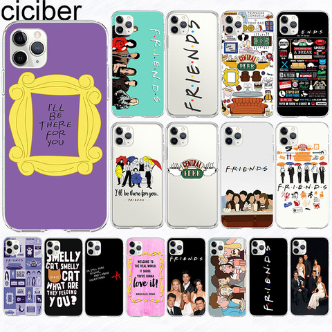 ciciber Case For iPhone 11 Case for Iphone 11 12 XR Pro XS Max 7 X 8 6 6S Plus 5S SE 2022 Friends tv Silicone TPU Funda Cover ► Photo 1/6