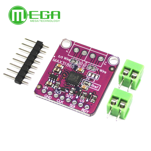 MAX31865 PT100 To PT1000 RTD-to-Digital Converter Board Temperature Thermocouple Sensor Amplifier Module 3.3V 5V For Arduino ► Photo 1/3